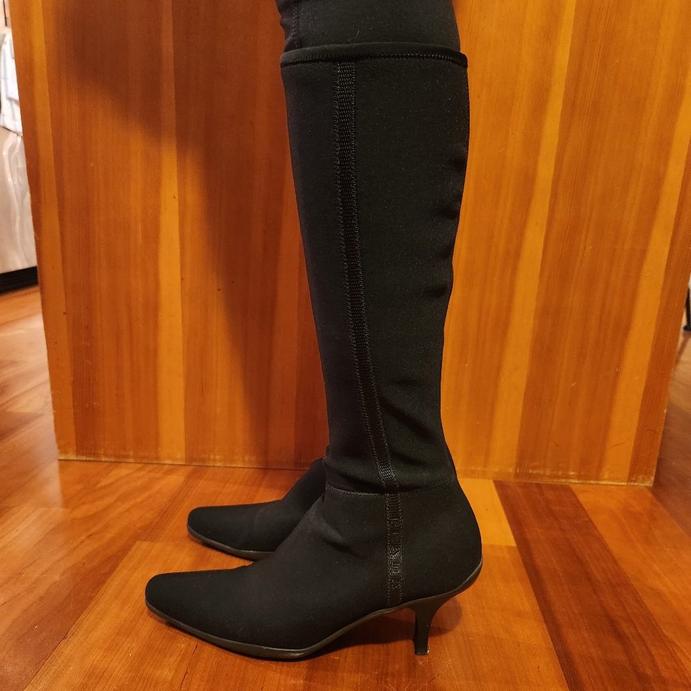 Women's black  Prada sport boots. Size 37½.